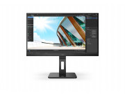 27.0- AOC IPS LED Q27P2Q QHD Display Black (4ms, 1000:1, 250cd, 2560 x 1440, 178°/178°, VGA, HDMI, DisplayPort, Speakers 2 x 2W, Audio Line-out, USB Hub: 4 x USB3.0, Height Adjustment, Pivot, VESA)